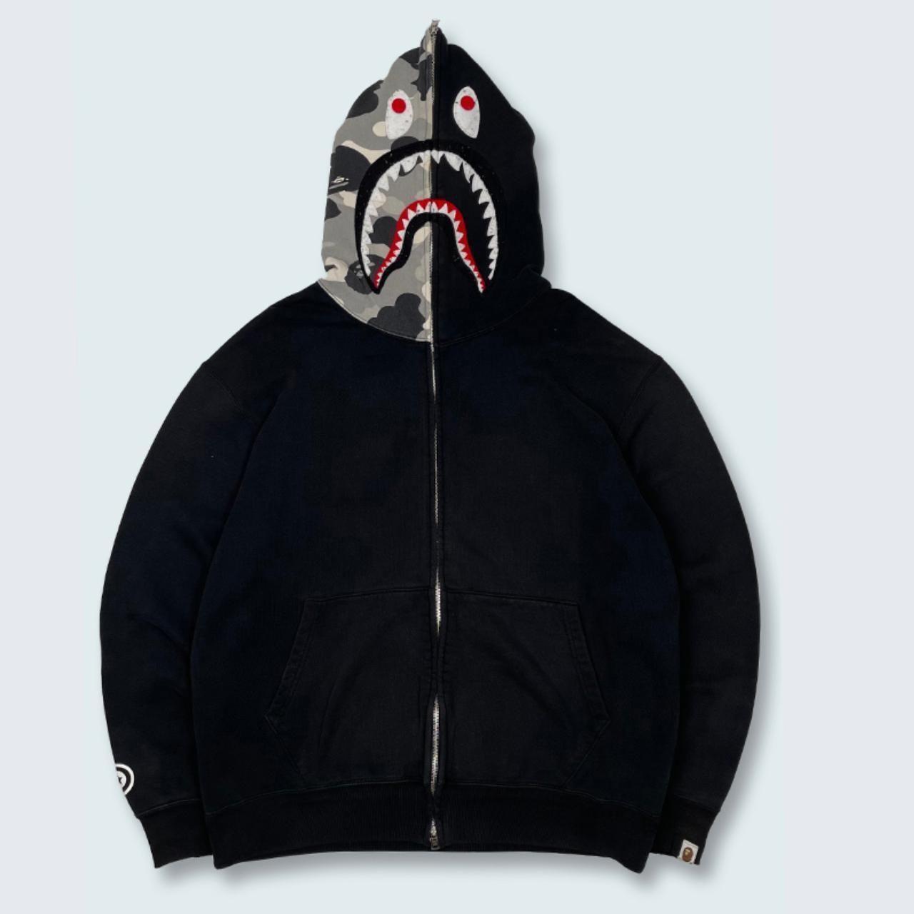 Authentic Vintage Bape Shark Full Zip Hoodie S