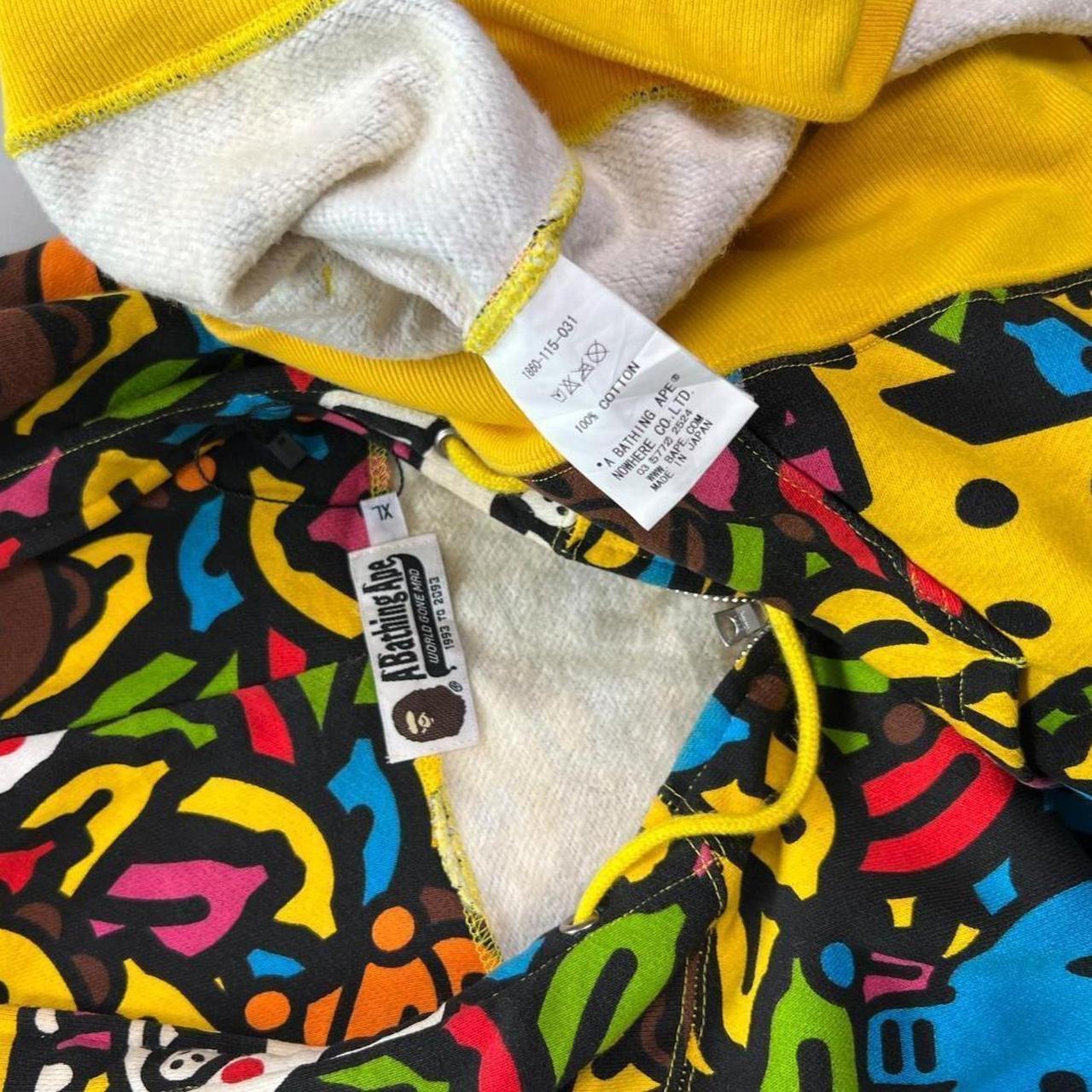 Authentic Vintage Bape Animal Banana Safari Milo Full Zip Hoodie (XL)