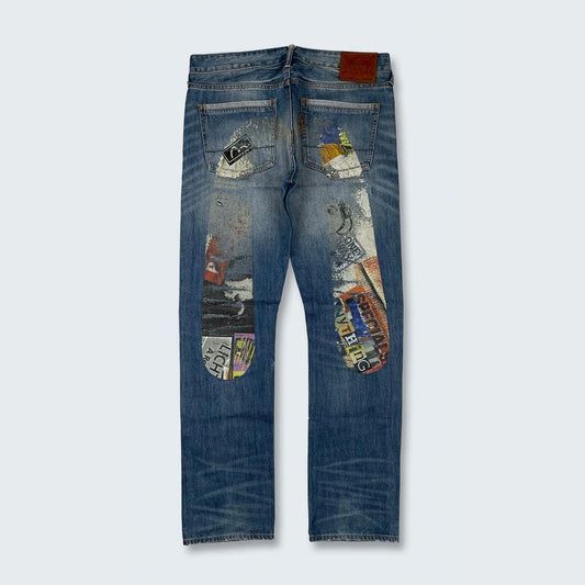 Authentic Vintage Diacock Evisu Jeans  (34")