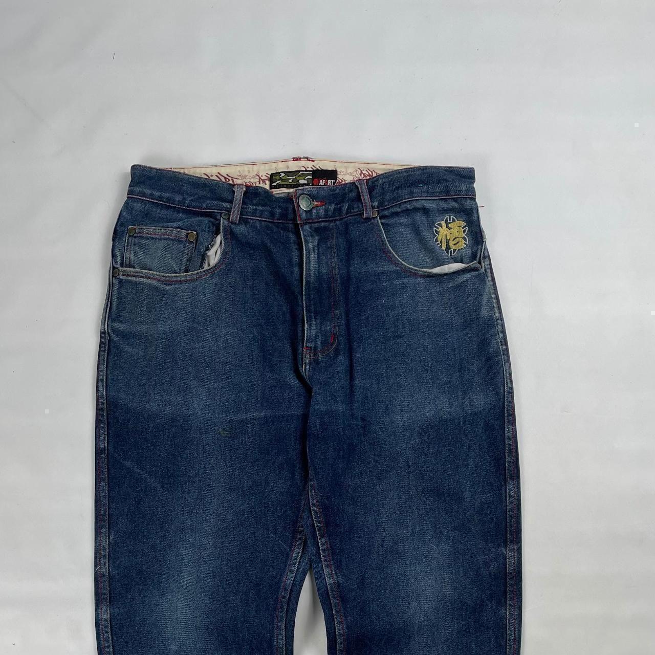 Authentic Vintage Embroidered Japanese Denim Jeans (34")