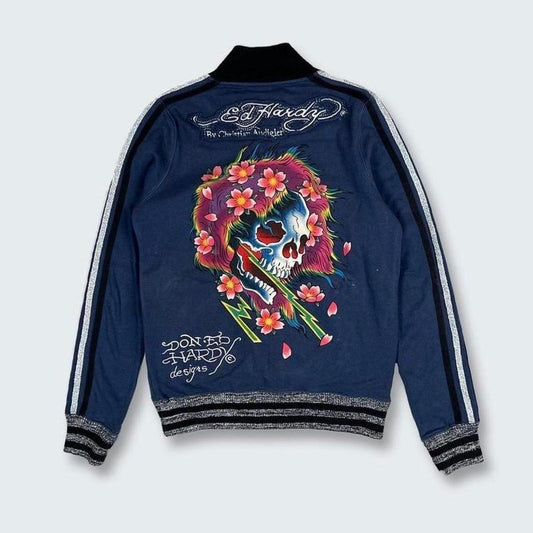 Authentic Vintage Ed Hardy Full Zip Sweater (S)