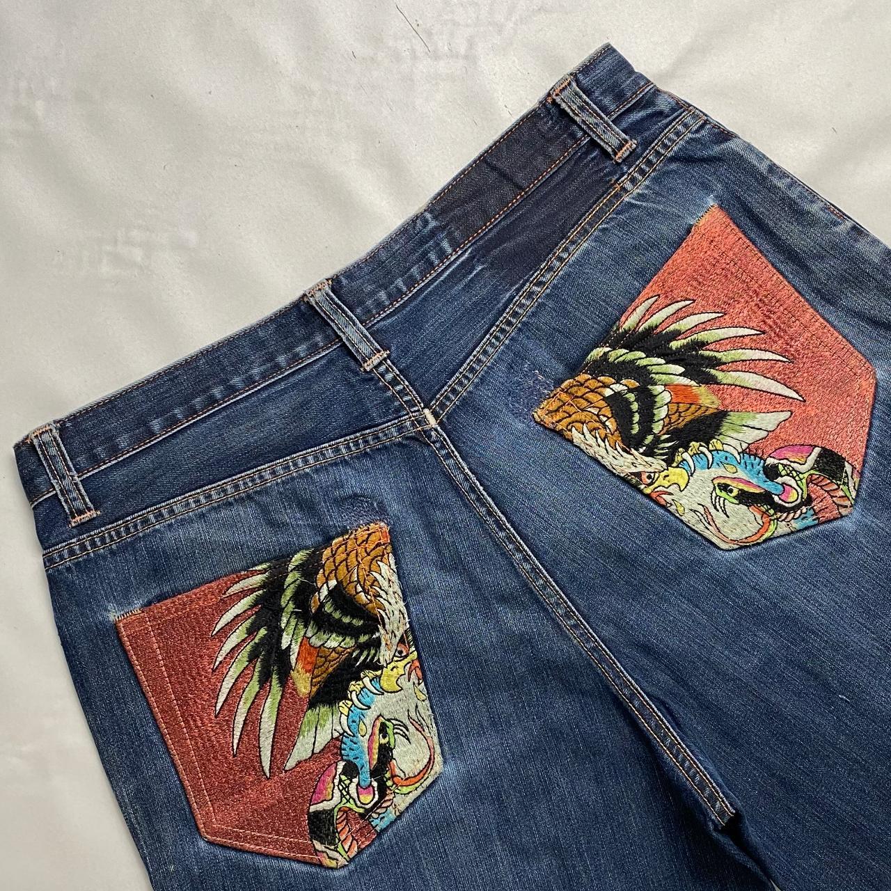 Authentic Vintage Ed Hardy Jorts  (38")