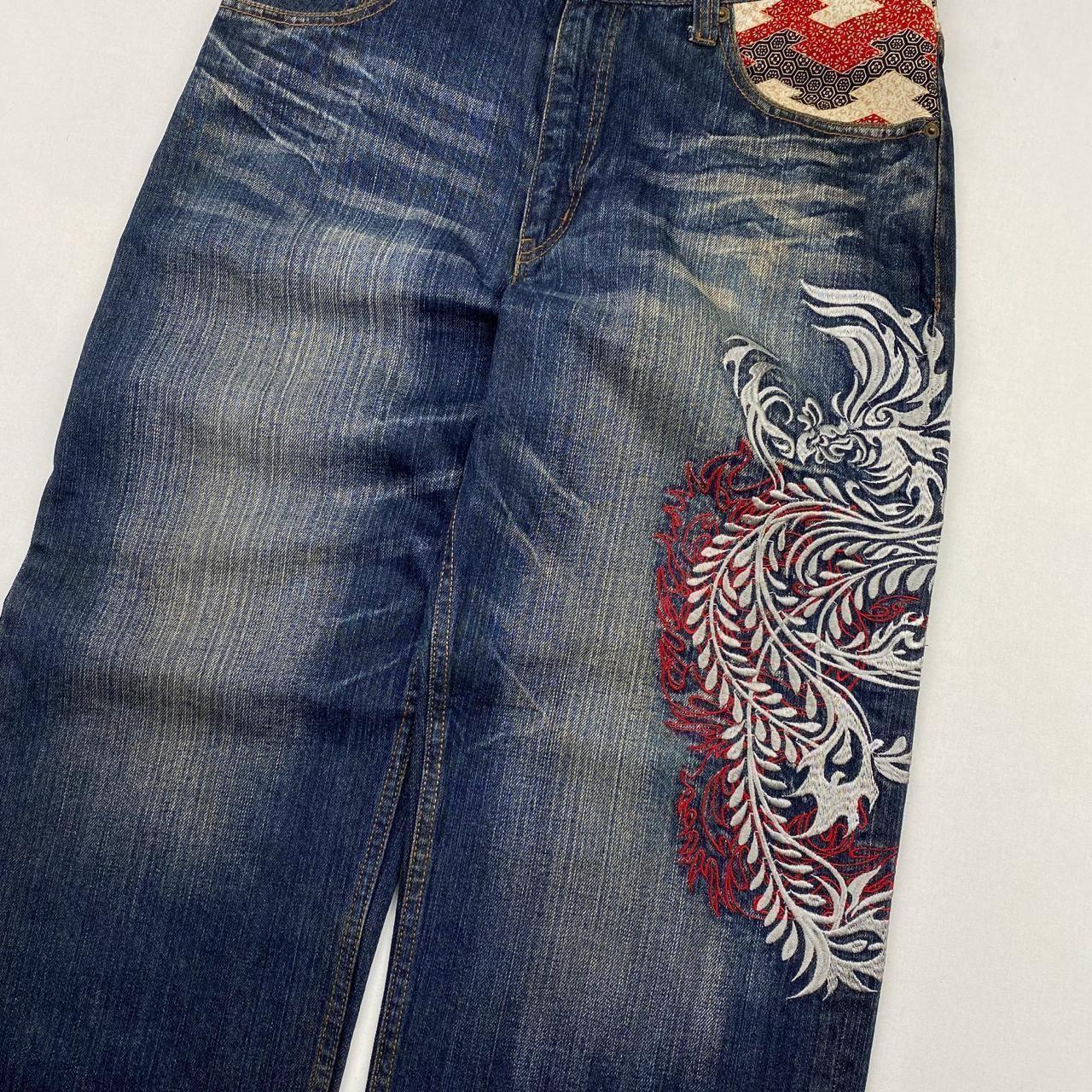 Authentic Vintage Embroidered Japanese Denim Jeans (31")