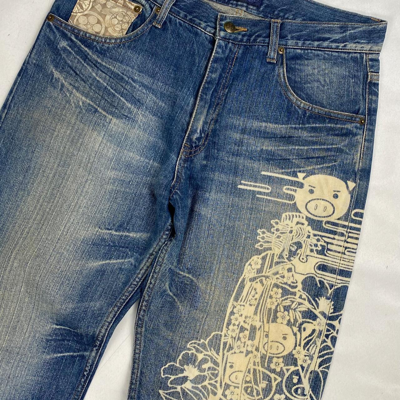 Authentic Vintage Japanese Denim Jeans  (33")