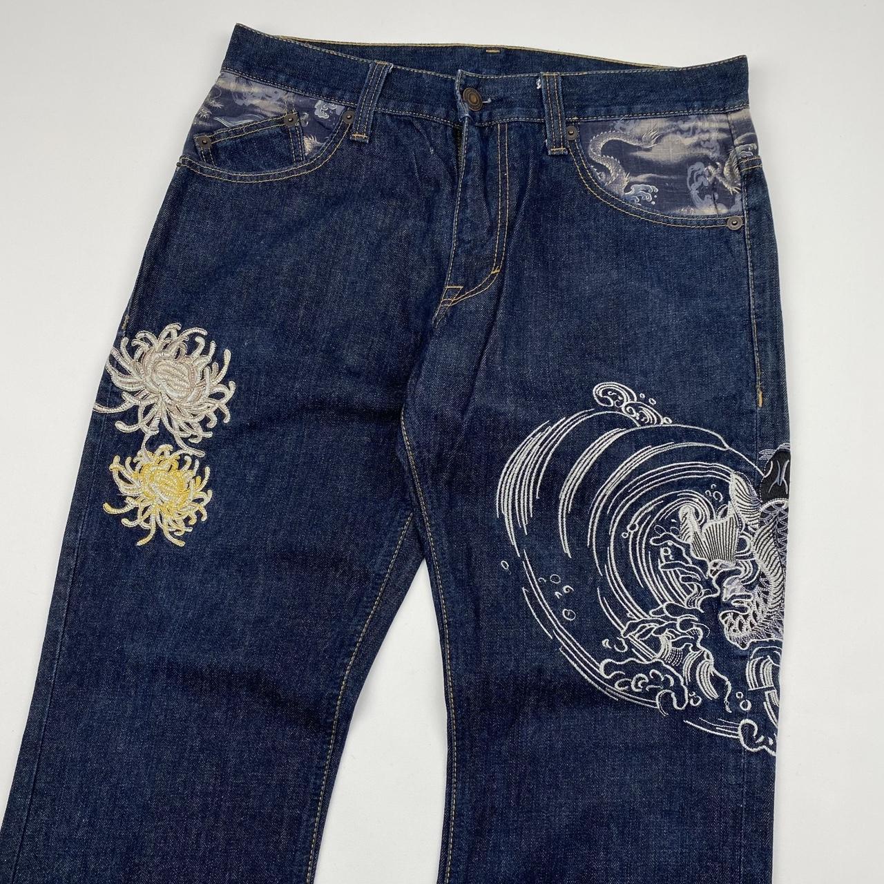 Authentic Vintage Japanese Denim Jeans  (33")