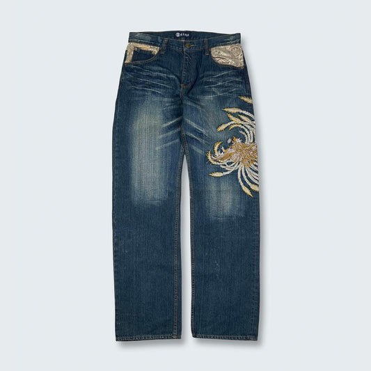 Authentic Vintage Japanese Denim Jeans (32")