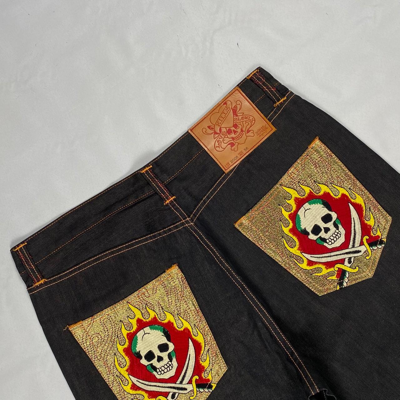 Authentic Vintage Ed Hardy Jorts  (36")