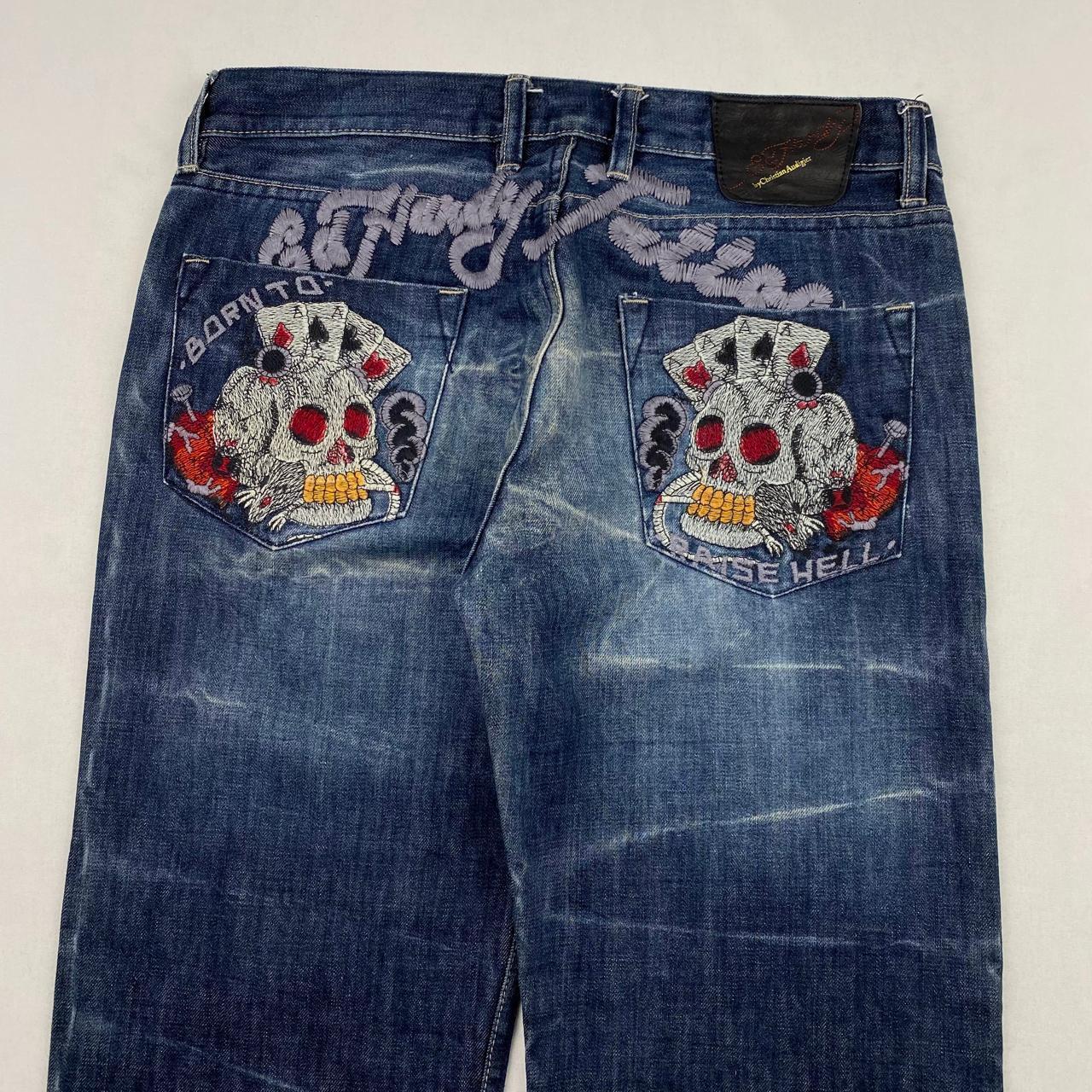 Authentic Vintage Ed Hardy Spellout Jeans (34")